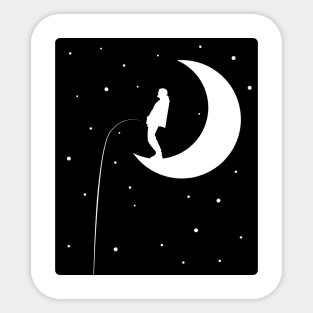 Man on the moon Sticker